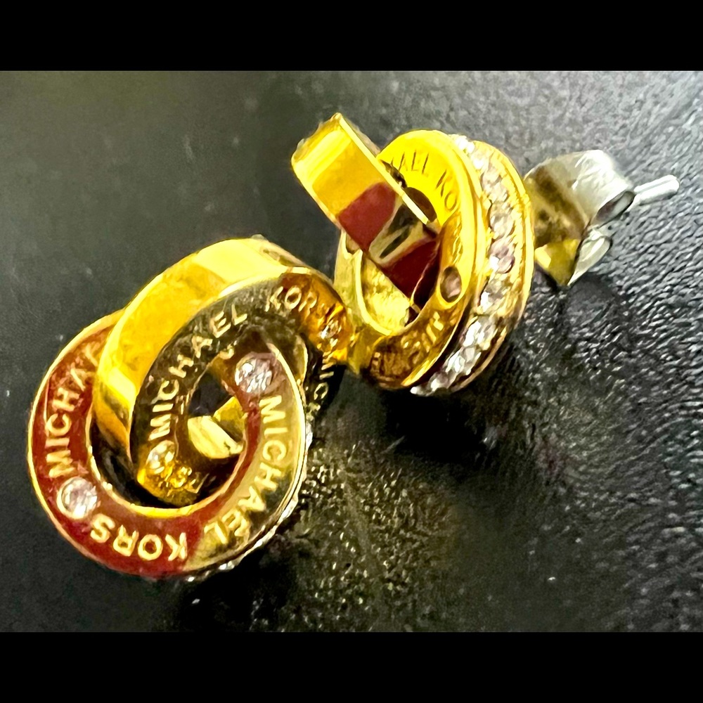 Michael Kors interlaced earrings